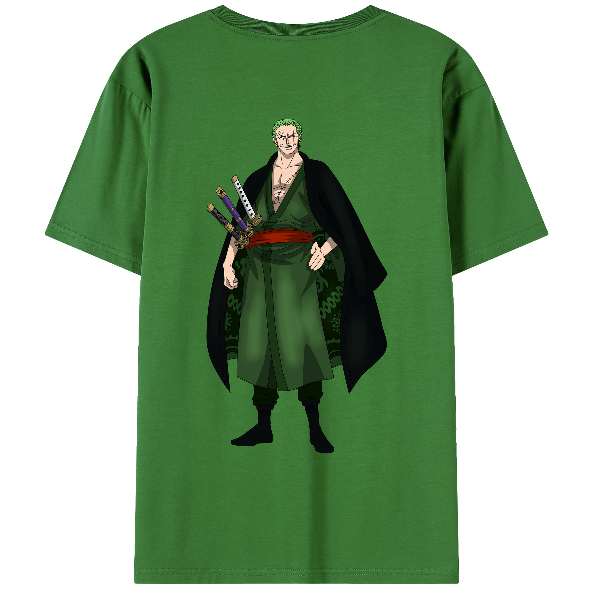 ワンピース ロロノア・ゾロ ONE PIECE Roronoa Zoro レディース半袖Tシャツ(バックプリント)
